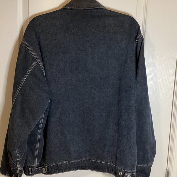 Bossini Jeans Men's Denim Jacket Corduroy Collar Lined Size S - Picture 7 of 13